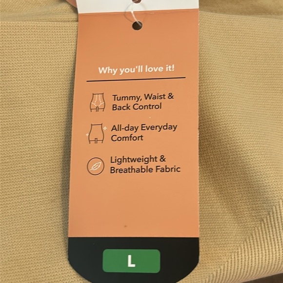 Shapermint All Day Every Day High-Waisted Shaper Boy Shorts Nude Size L NWT - Picture 11 of 15